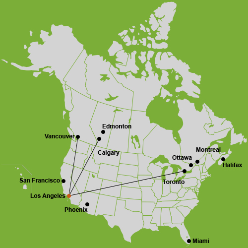 Common routes map
